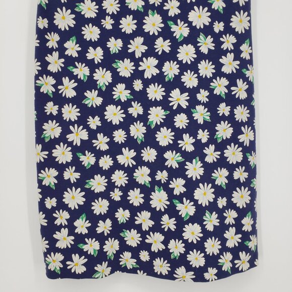 3/$25 501 Old Navy Daisy Floral Dress S Mini Sheath Short Sleeves Navy Blue - Picture 5 of 8